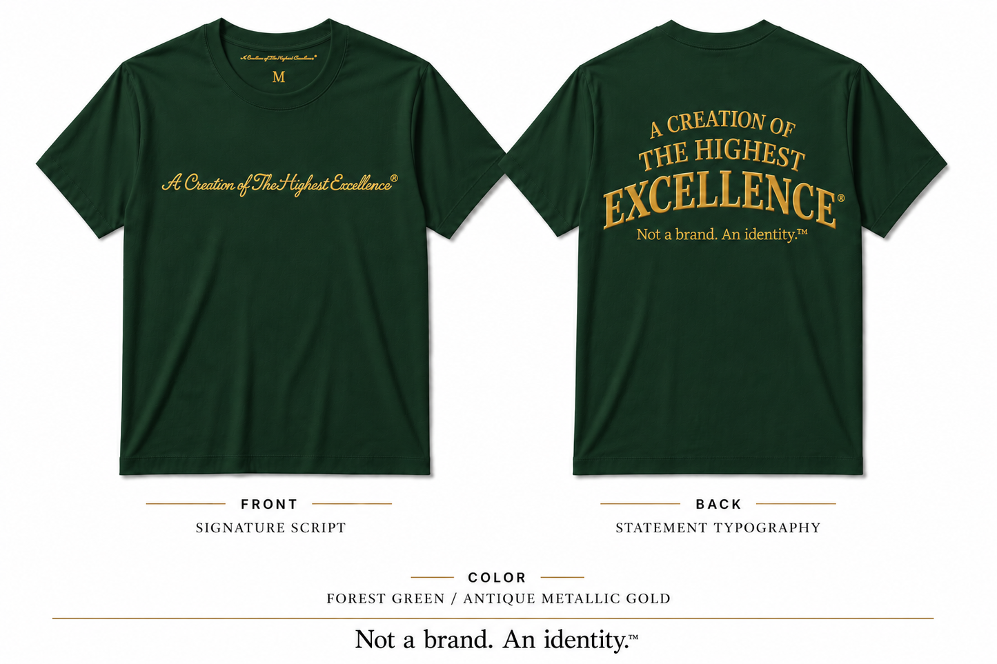 Forest green and Gold